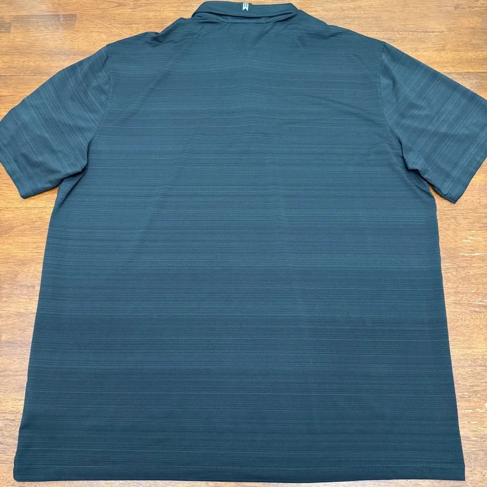 Nike Golf Polo Mens XL Black Tiger Woods Collection Dri-FIT Fort McMurray Logo